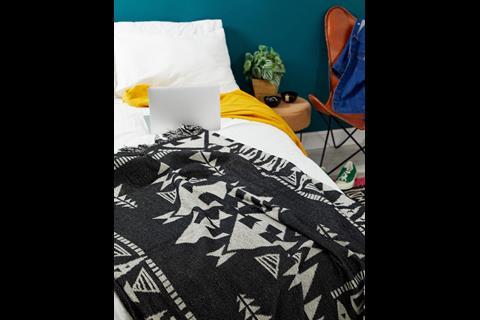 Asos Supply triangle woven throw